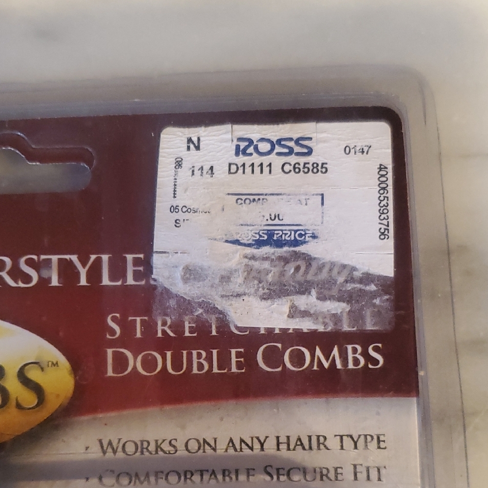 All Things Fabulous Hair Combs - Silver and Brown - Picture 5 of 5
